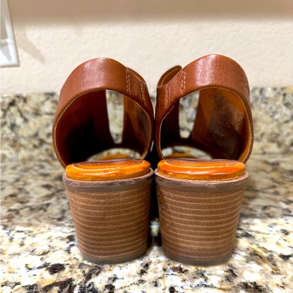 Lucky Brand Rhazy Leather Slingback Heels Size 9 - Picture 4 of 6